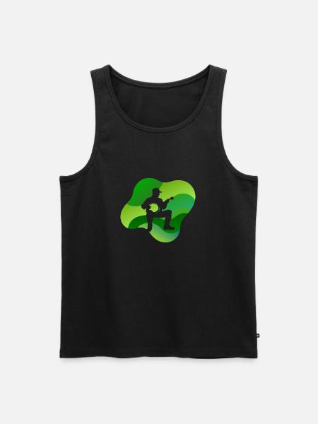 Banjo Guitar Proll - Men's Premium Organic Tank Top - black