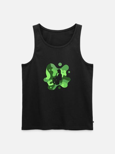 Wind Instrument Jazz - Men's Premium Organic Tank Top - black