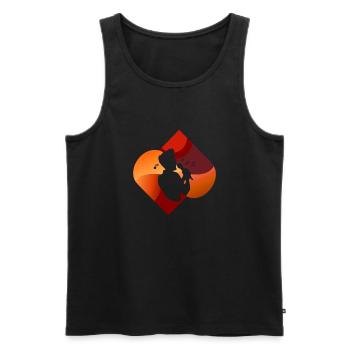 Singing Tenor Jazz - Men's Premium Organic Tank Top - black - Front - Michal (187cm)