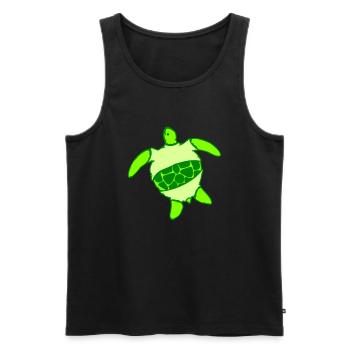 Wasserschildkröte Klamotten angezogen Shirt Hose - Männer Premium Bio Tank Top - Schwarz - Vorne - AI Model Male 178 light (178cm)