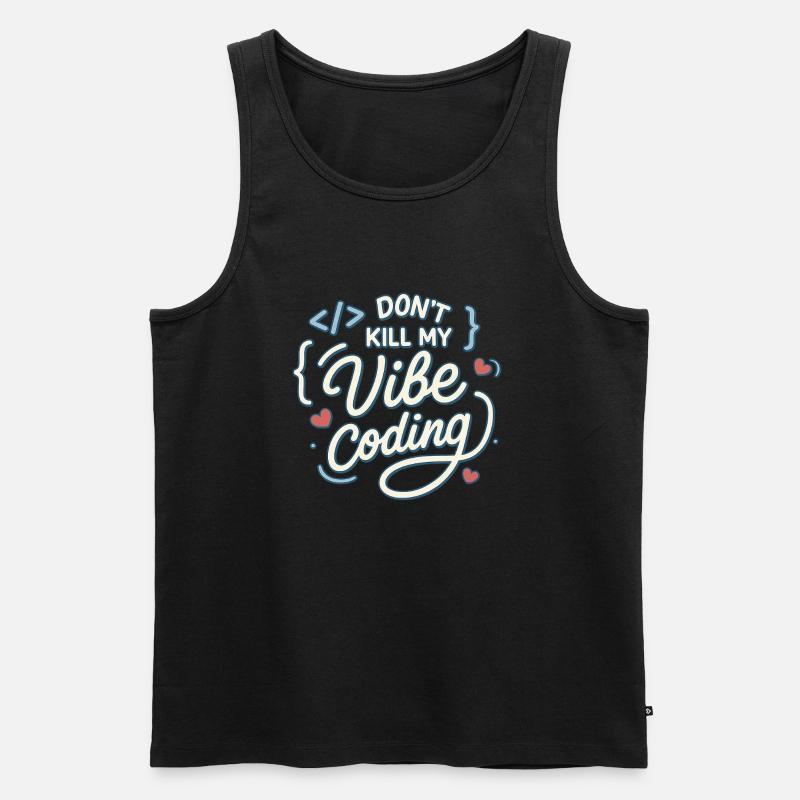 Vibe coding - Men's Premium Organic Tank Top - black