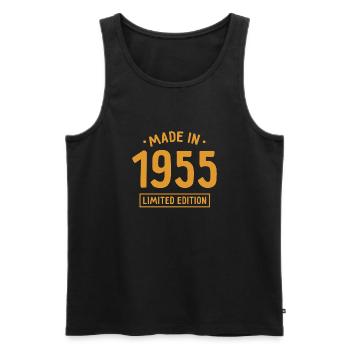 Made in 1955 - Limited Edition - Geburtsjahr - Männer Premium Bio Tank Top - Schwarz - Vorne - Michal (187cm)