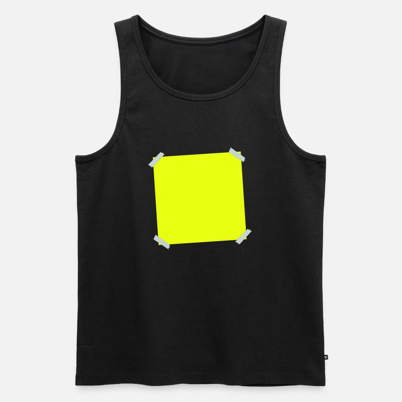 Post it - Männer Premium Bio Tank Top - Schwarz