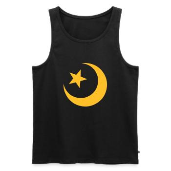 Islam - Débardeur bio Premium Homme - noir - Devant - AI Model Male 178 light (178cm)
