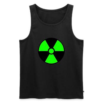 Radiation Symbol - Men's Premium Organic Tank Top - black - Front - AI Model Male 178 light (178cm)