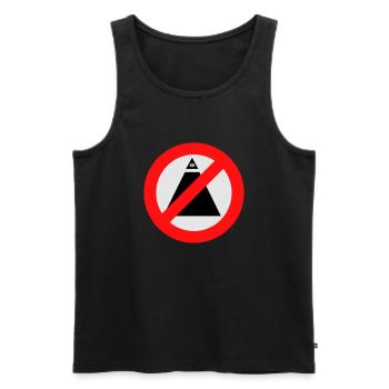 No-Illuminati - Débardeur bio Premium Homme - noir - Devant - AI Model Male 178 light (178cm)
