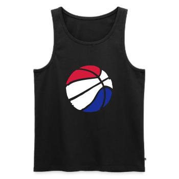 Basketball Holland - Männer Premium Bio Tank Top - Schwarz - Vorne - Michal (187cm)