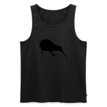 Kiwi - Männer Premium Bio Tank Top - Schwarz - Vorne - AI Model Male 178 light (178cm)