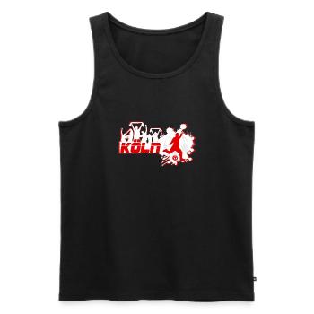 Köln Fan - Männer Premium Bio Tank Top - Schwarz - Vorne - Michal (187cm)