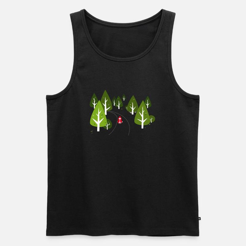 Rotkäppchen - Männer Premium Bio Tank Top - Schwarz