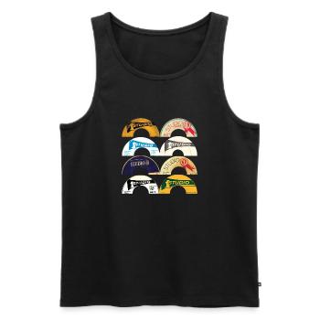Studio One Reggae T-Shirt - Men's Premium Organic Tank Top - black - Front - AI Model Male 178 light (178cm)