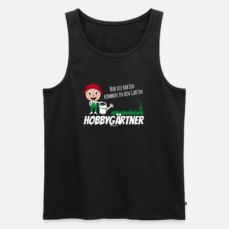 Hobbygärtner - Männer Premium Bio Tank Top - Schwarz