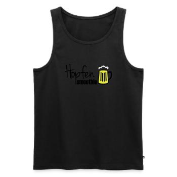 Hopfensmoothie - Männer Premium Bio Tank Top - Schwarz - Vorne - AI Model Male 178 light (178cm)
