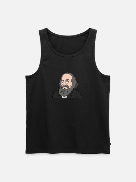 Karl Marx - Männer Premium Bio Tank Top - Schwarz