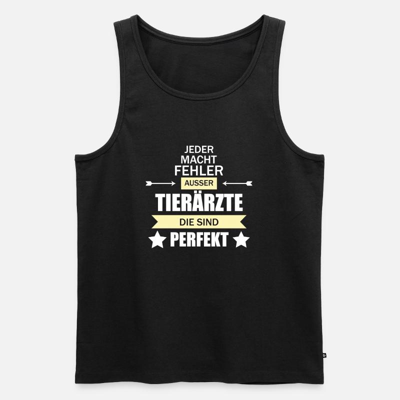 Tierärzte - Männer Premium Bio Tank Top - Schwarz