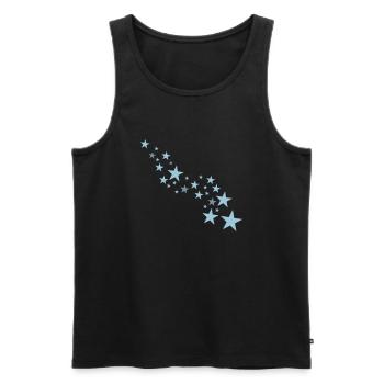stars - Débardeur bio Premium Homme - noir - Devant - AI Model Male 178 light (178cm)