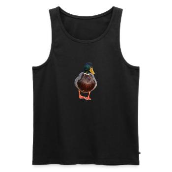 duck53 - Men's Premium Organic Tank Top - black - Front - AI Model Male 178 light (178cm)