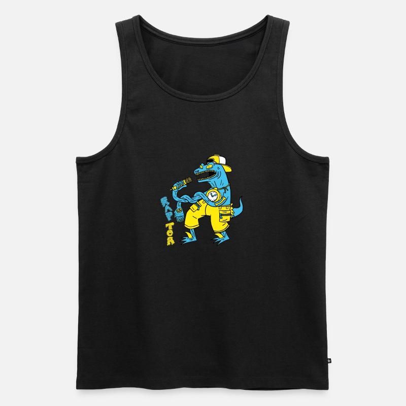 rapTor - Männer Premium Bio Tank Top - Schwarz