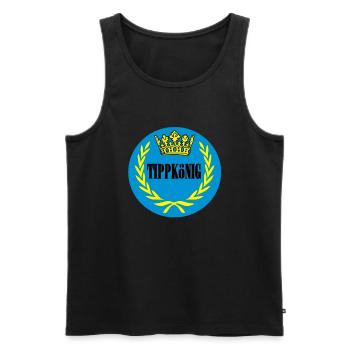 tippkoenig - Männer Premium Bio Tank Top - Schwarz - Vorne - Michal (187cm)