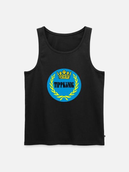 tippkoenig - Männer Premium Bio Tank Top - Schwarz