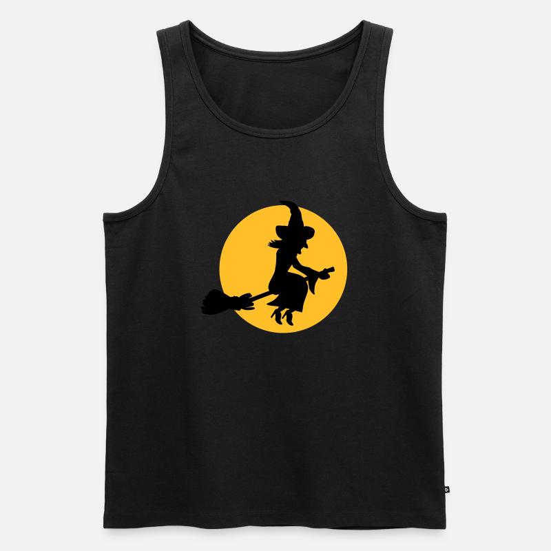 Hexe - Männer Premium Bio Tank Top - Schwarz