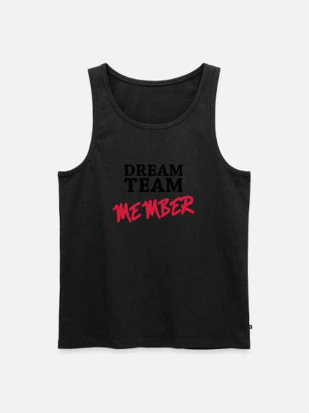 Dream Team Member - Men's Premium Organic Tank Top - black