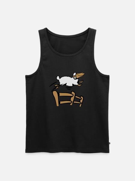 SHEEP Jumping Fence - Men's Premium Organic Tank Top - black