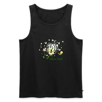 Border Collie Spring - Männer Premium Bio Tank Top - Schwarz - Vorne - Michal (187cm)