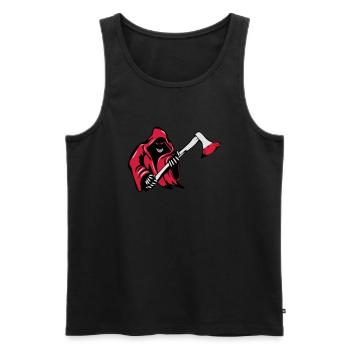 Horror tod axt monster - Männer Premium Bio Tank Top - Schwarz - Vorne - Michal (187cm)