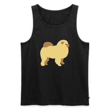 Chow-Chow - Männer Premium Bio Tank Top - Schwarz - Vorne - AI Model Male 178 light (178cm)