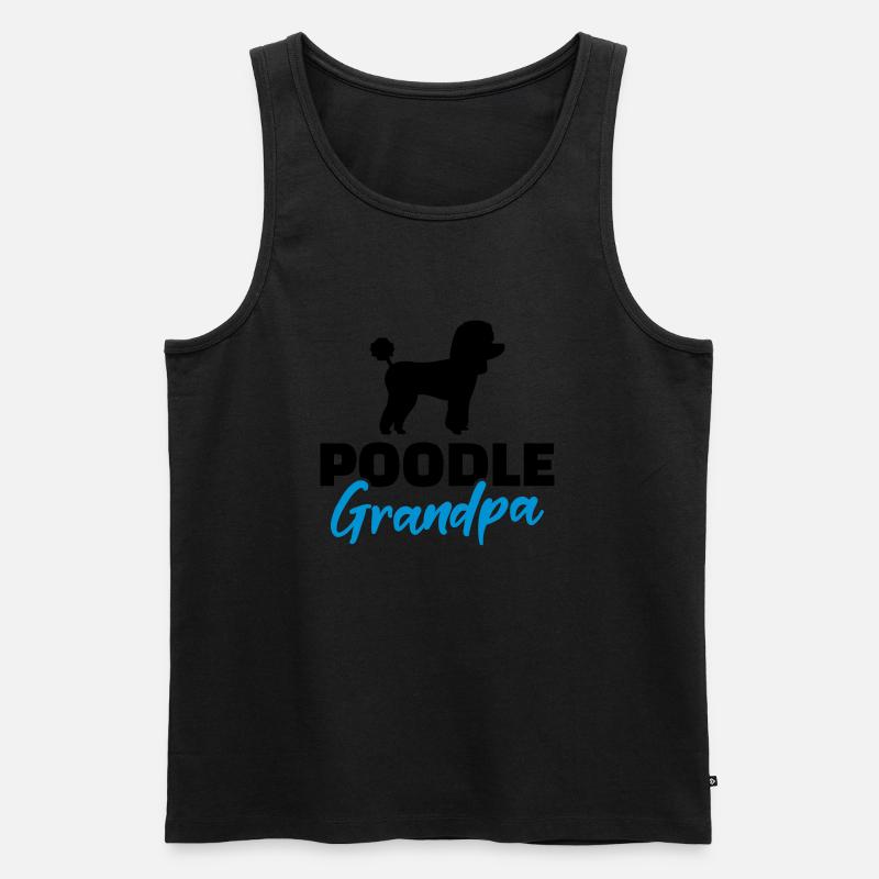 Pudel - Männer Premium Bio Tank Top - Schwarz