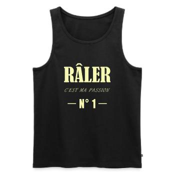 Râler c'est ma passion n° 1 - Débardeur bio Premium Homme - noir - Devant - AI Model Male 178 light (178cm)