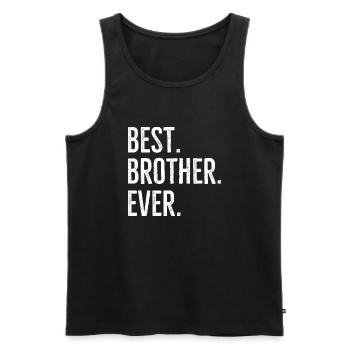 Bester Bruder aller Zeiten - Männer Premium Bio Tank Top - Schwarz - Vorne - AI Model Male 178 light (178cm)