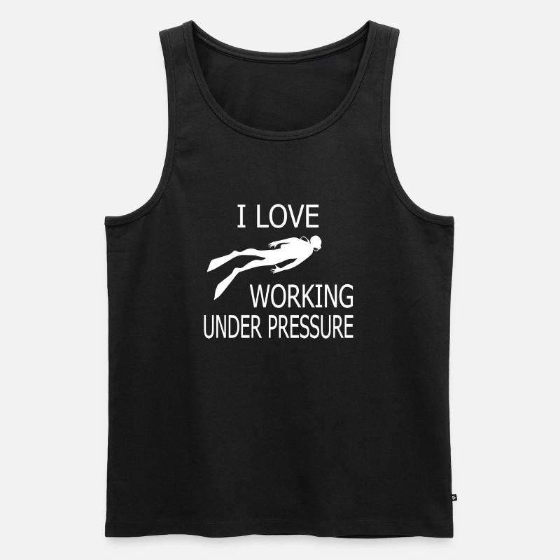 Diving Dive tauchen - Männer Premium Bio Tank Top - Schwarz
