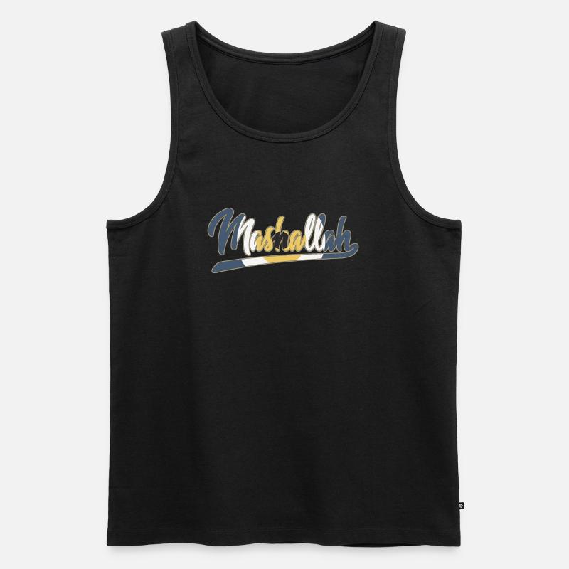 Mashallah - Männer Premium Bio Tank Top - Schwarz