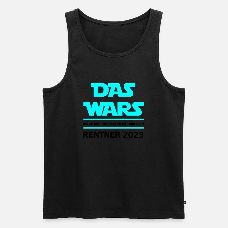 Das Wars Rentner 2023 - Männer Premium Bio Tank Top - Schwarz
