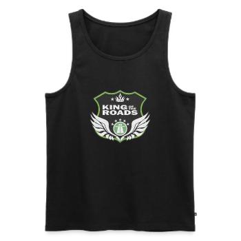 Kings of the Road - Men's Premium Organic Tank Top - black - Front - AI Model Male 178 light (178cm)