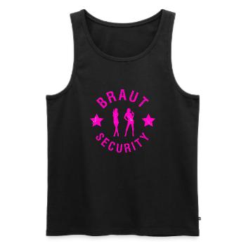 Braut Security - Männer Premium Bio Tank Top - Schwarz - Vorne - Michal (187cm)