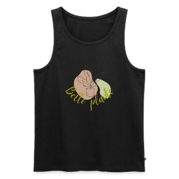 Beautiful plant| Women's gift - Men's Premium Organic Tank Top - black - Front - Michal (187cm)