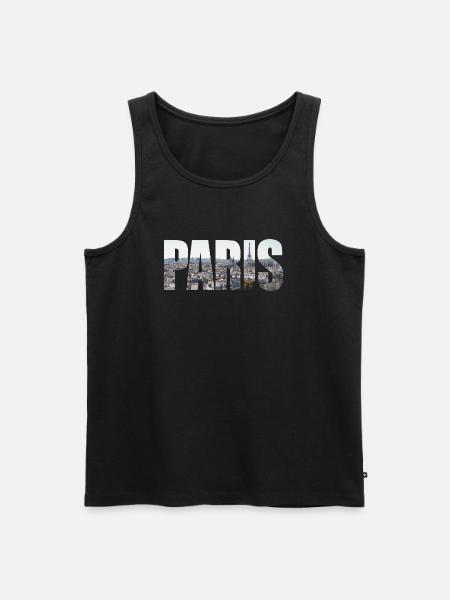 paris photo - Men's Premium Organic Tank Top - black
