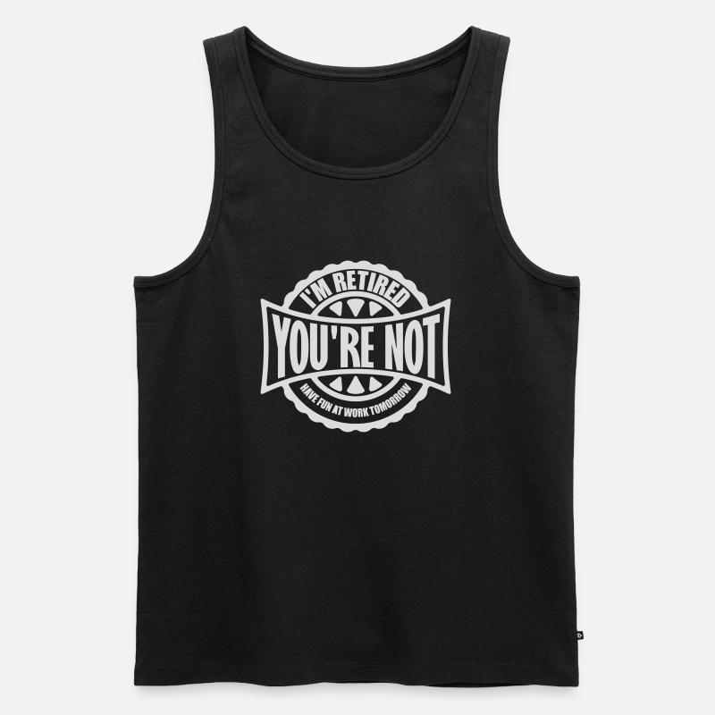 have fun at work - Männer Premium Bio Tank Top - Schwarz