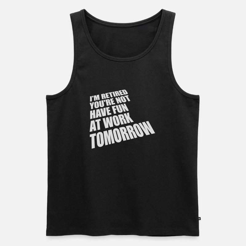 have fun at work - Männer Premium Bio Tank Top - Schwarz