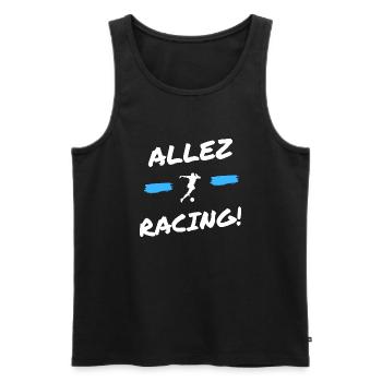 Football Allez racing club de Strasbourg - Débardeur bio Premium Homme - noir - Devant - Michal (187cm)