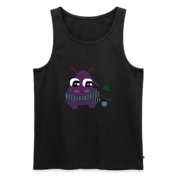 Zwiebel - Männer Premium Bio Tank Top - Schwarz - Vorne - Michal (187cm)