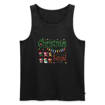 Christmas Squad - Men's Premium Organic Tank Top - black - Front - AI Model Male 178 light (178cm)