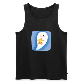 Geist und Stern - Männer Premium Bio Tank Top - Schwarz - Vorne - Michal (187cm)