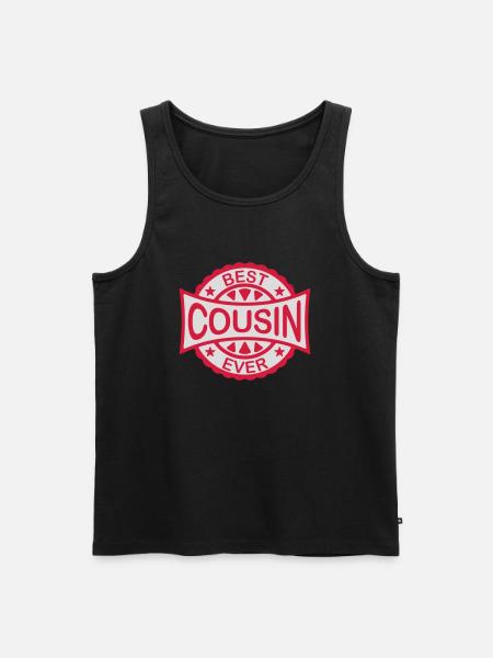 best cousin ever quote - Men's Premium Organic Tank Top - black