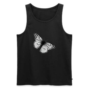 Butterfly Nature Insect Butterflies 4 - Men's Premium Organic Tank Top - black - Front - Michal (187cm)