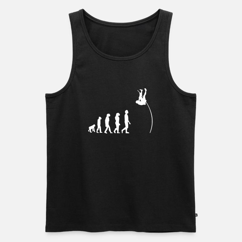 Pole vault evolution - Men's Premium Organic Tank Top - black