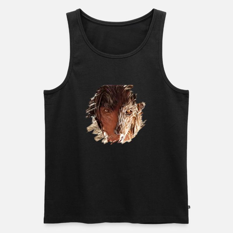 Krampus Percht Devil 2317 - Men's Premium Organic Tank Top - black